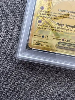 2025 POKEMON MEGA EVOLUTION #187/132 GARDEVOIR EX GOLD MEGA HYPER RARE PSA 9 - Image 2