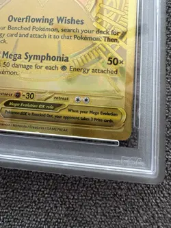 2025 POKEMON MEGA EVOLUTION #187/132 GARDEVOIR EX GOLD MEGA HYPER RARE PSA 9 - Image 3
