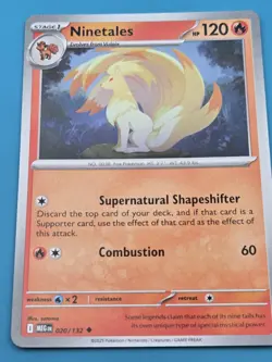 Ninetales 020/132 Non-Holo Mega Evolution Pokemon NM - Image 1