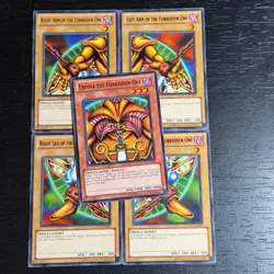Exodia the Forbidden One COMPLETE 5 Card Set DL11 RED Yugioh - Image 1