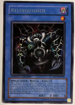 Yu-Gi-Oh! Relinquished + Thousand-Eyes Restrict + Black Illusion Ritual Lot – LP - Image 2