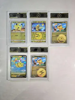 OCD Pristine 10 Full Set Chinese Exclusive Pikachu Pokemon Cards Lot*5 JL89 - Image 1