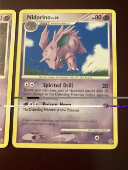 Nidoran M 97/132 & Nidorino 57/132 Diamond & Pearl Secret Wonders Pokemon Card - Image 3