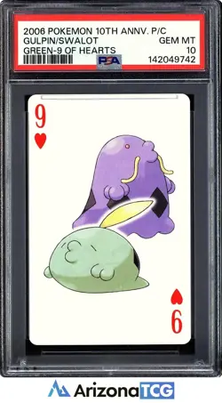 Pokemon 2006 Gulpin/Swalot 10th Anniversary Playing Cards GEM MINT PSA 10 - Image 1