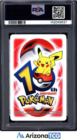 Pokemon 2006 Charizard Red Queen Of Clubs 10th Anniversary Playing Card PSA 10 - Image 2