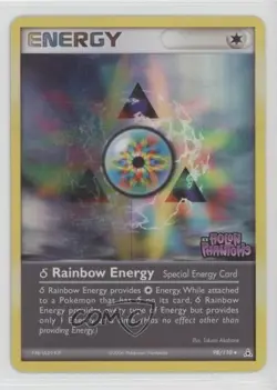 Rainbow Energy Reverse Foil Pokemon EX Holon Phantoms #98 2006 - Image 1