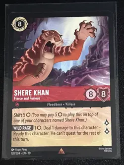 Disney Lorcana The Jungle Book Theme 6 Card Lot Shere Khan/Kaa - Image 4