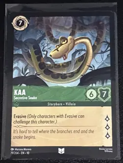 Disney Lorcana The Jungle Book Theme 6 Card Lot Shere Khan/Kaa - Image 5