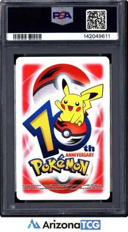 Pokemon 2006 Flygon Red Queen Of Spades Pokemon 10th Annv. Playing Card PSA 10 - Image 2