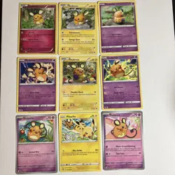 Dedenne Pokemon Card Lot x9 Excellent Condition Mixed Eras - Image 1