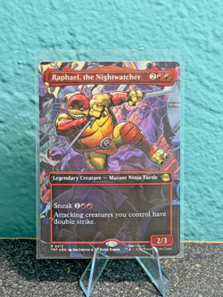 Magic The Gathering MTG - Raphael, the Nightwatcher (Borderless) Foil - TMNT - Image 1