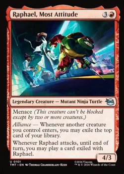 MTG Raphael Most Attitude Teenage Muntant Ninja Turtles Uncommon NM - Image 2