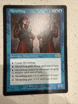 Magic the Gathering Morphling Urza's Saga Light Play Condition - Image 1