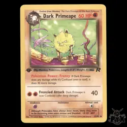 Dark Primeape #43/82 1st Edition Team Rocket NM/Near Mint Pokemon 2000 - Image 1