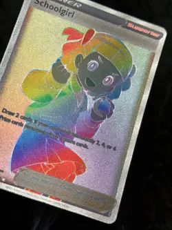 SCHOOLGIRL ~ 277/264 ~ Pokemon TCG: Fusion Strike RAINBOW ART SECRET - Image 3