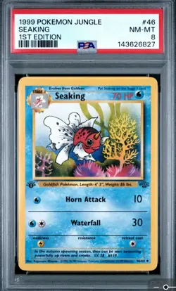 PSA 8 1999 POKEMON JUNGLE | 1ST EDITION SEAKING 46 - Image 1