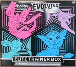 OPENED Pokemon TCG Sword & Shield Evolving Skies Elite Trainer Box - Image 1