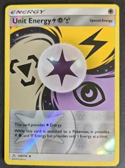 Unit Energy LPM 138/156 Reverse Holo English Pokemon Sun & Moon Ultra Prism NM - Image 1