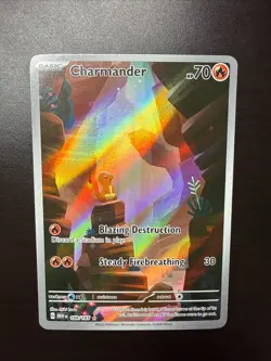 Pokemon Scarlet and Violet 151 Charmander and Squirtle Full Art Illustration - Image 1