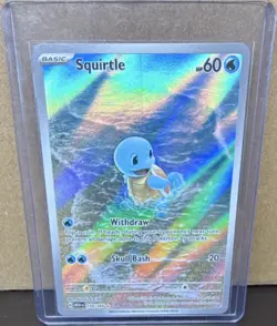 Pokemon Scarlet and Violet 151 Charmander and Squirtle Full Art Illustration - Image 3