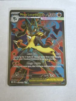 Mega Lucario ex 160/132 Ultra Rare Mega Evolution Pokemon Card - Image 1
