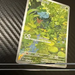 Pokemon Bulbasaur 166/165 Sv: Scarlet & Violet 151 Holo Illustration Rare (NM) - Image 3