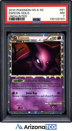 Pokemon 2010 Espeon 81/90 Holo Undaunted PSA 7 - Image 1