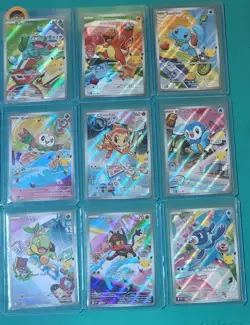 Pokemon Starter illustration complete set in english + Free Gift - Image 1