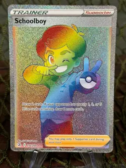 SCHOOLBOY ~ 276/264 ~ Pokemon TCG: Fusion Strike RAINBOW ART SECRET - Image 1