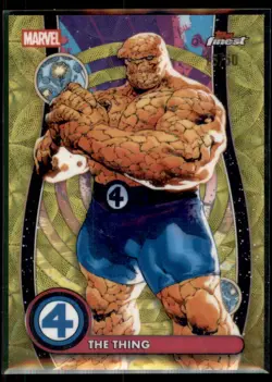 2026 Topps Finest Fantastic Four Negative Zone GOLD The Thing #NZ-004 15/50 - Image 1