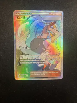 Pokemon TCG Kahili Lost Thunder 210/214 Full Art Trainer Holo Sun & Moon - Image 1