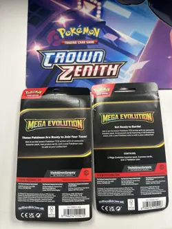 (Set Of 2) Sealed Pokemon Mega Evolution TCG Single Blister Pack w/ Promo + Coin - Image 2