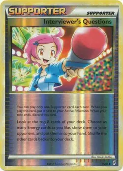 Interviewer's Questions - 79/95 - Uncommon - Reverse Holo DMG, English Pokemon C - Image 1