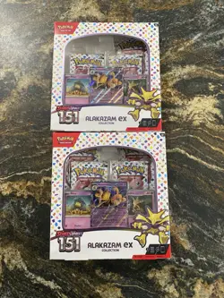 Alakazam Ex Collection Box Scarlet & Violet 151 Pokemon 2023 Factory Sealed X2 - Image 1