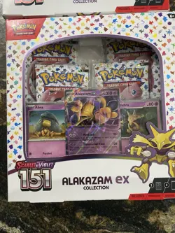 Alakazam Ex Collection Box Scarlet & Violet 151 Pokemon 2023 Factory Sealed X2 - Image 2
