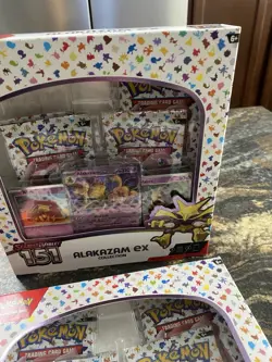 Alakazam Ex Collection Box Scarlet & Violet 151 Pokemon 2023 Factory Sealed X2 - Image 4