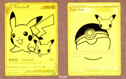 Pokemon Pikachu V SWSH145 Sword & Shield Promo Poke ball Celebrations Gold - Image 3