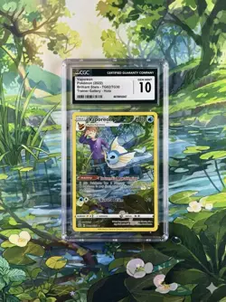 🔥 Pokemon TCG 🔥 CGC 10 GEM MINT Vaporeon Brilliant Stars TG02 Trainer Gallery - Image 1