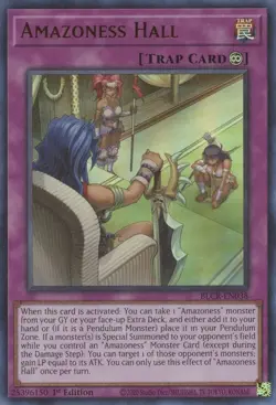 BLCR-EN038 AMAZONESS HALL ULTRA RARE 1ST EDITION NEAR MINT YuGiOh TCG - Image 1