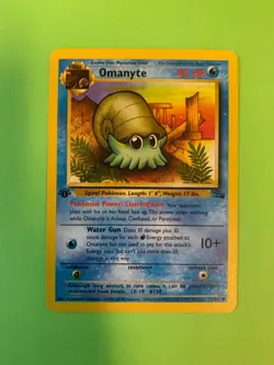 Omanyte 52/62 | Fossil First Edition | Pokemon TCG Common NM/ LP - Image 1