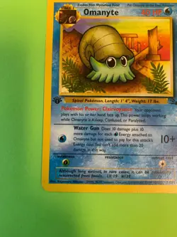 Omanyte 52/62 | Fossil First Edition | Pokemon TCG Common NM/ LP - Image 5