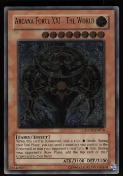 Arcana Force XXI - The World (UTR) LODT-EN016 EURO Ultimate Rare Yu-Gi-Oh - Image 1