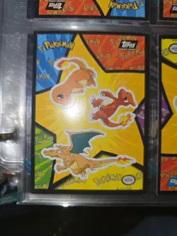 Topps Pokemon Charizard group card- reverse puzzle piece Black label - Image 2