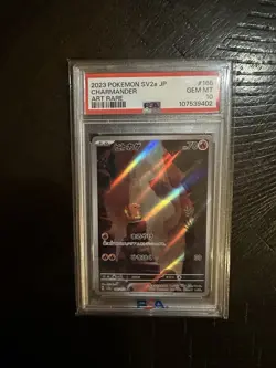 Charmander 168/165 Pokemon Card 151 Art Rare Holo PSA 10 Japanese - Image 1