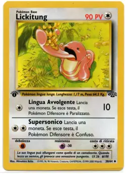 Pokemon TCG Lickitung 1st Edition Card 38/64 ITALIAN NM - Image 1