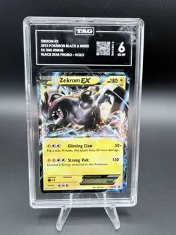 Pokemon Card - Promo - Zekrom EX - BW38 Graded TAG 6 EX MT - Image 1
