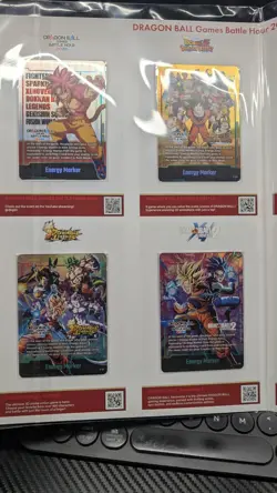 Dragon Ball Battle Hour 2026 Premium Energy Marker Set 8 Cards - Image 3