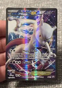 Mewtwo EX XY125 Holo Full Art Black Star Promo Pokemon Card LP - Image 1