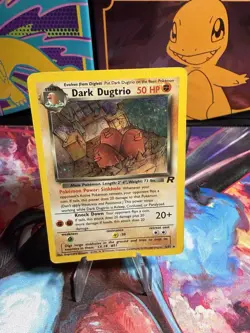 Pokemon Dark Dugtrio TCG Holo Card 6/82 Rare - Image 1