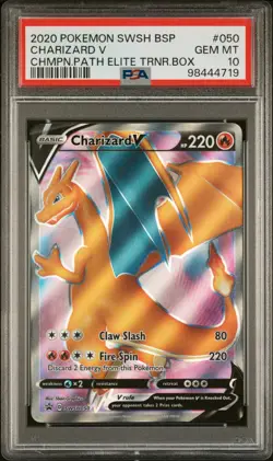 Charizard V SWSH050 SWSH: Sword & Shield Promo Card Holo PSA 10 - Image 1